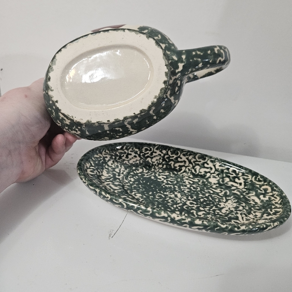 Vintage Handcrafted Gravy Boat With Drip Tray! - Picture 2 of 4